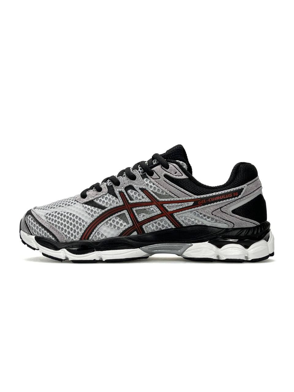 ASICS Gel-Cumulus 16 Grey Black Red